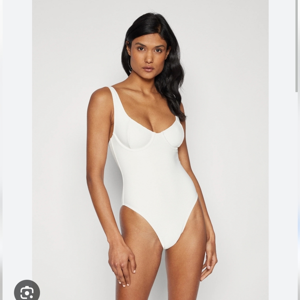 Billabong White One Piece Swimsuit